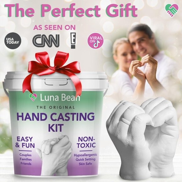 Luna Bean Hand Casting Kit – The Original Hand Mold Kit for Couples NEW - Picture 3 of 4